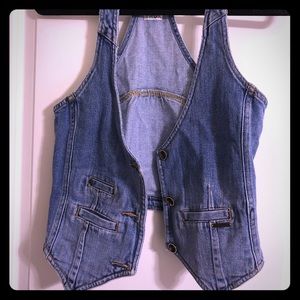 Roxy denim vest!!